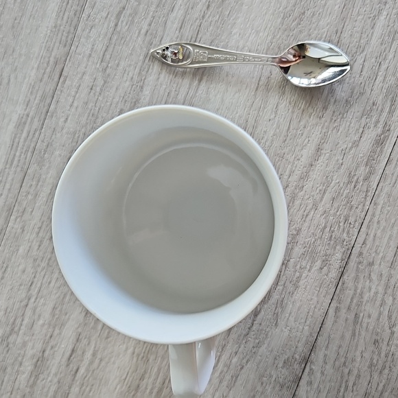 Disney Souvenoir mini Spoon w/ Mickey Charm & Disney Vintage Mickey Footed Mug! - Picture 9 of 10